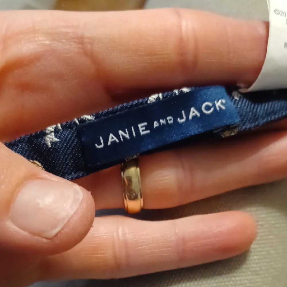 Janie and Jack Dark Blue Bow Tie with Deer Design Size 4 To 8 Great FoChristmas